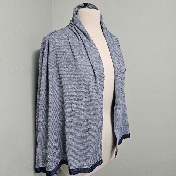 Lululemon Vinyasa Scarf Rulu Mini Check Pique Caspian Blue Heathered Inkwell OS - Picture 4 of 14